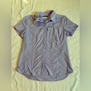 Columbia Kestrel Trail Lite Lilac Short Sleeve Shirt Women’s Medium